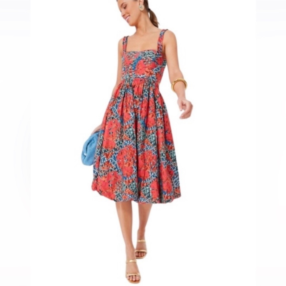 ULLA JOHNSON olympia midi dress in flamingo Sz 12